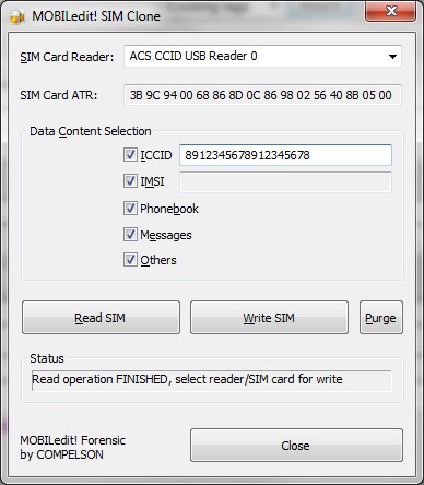 sim card reader software